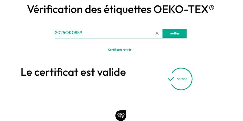 certification oeko tex couches lavables