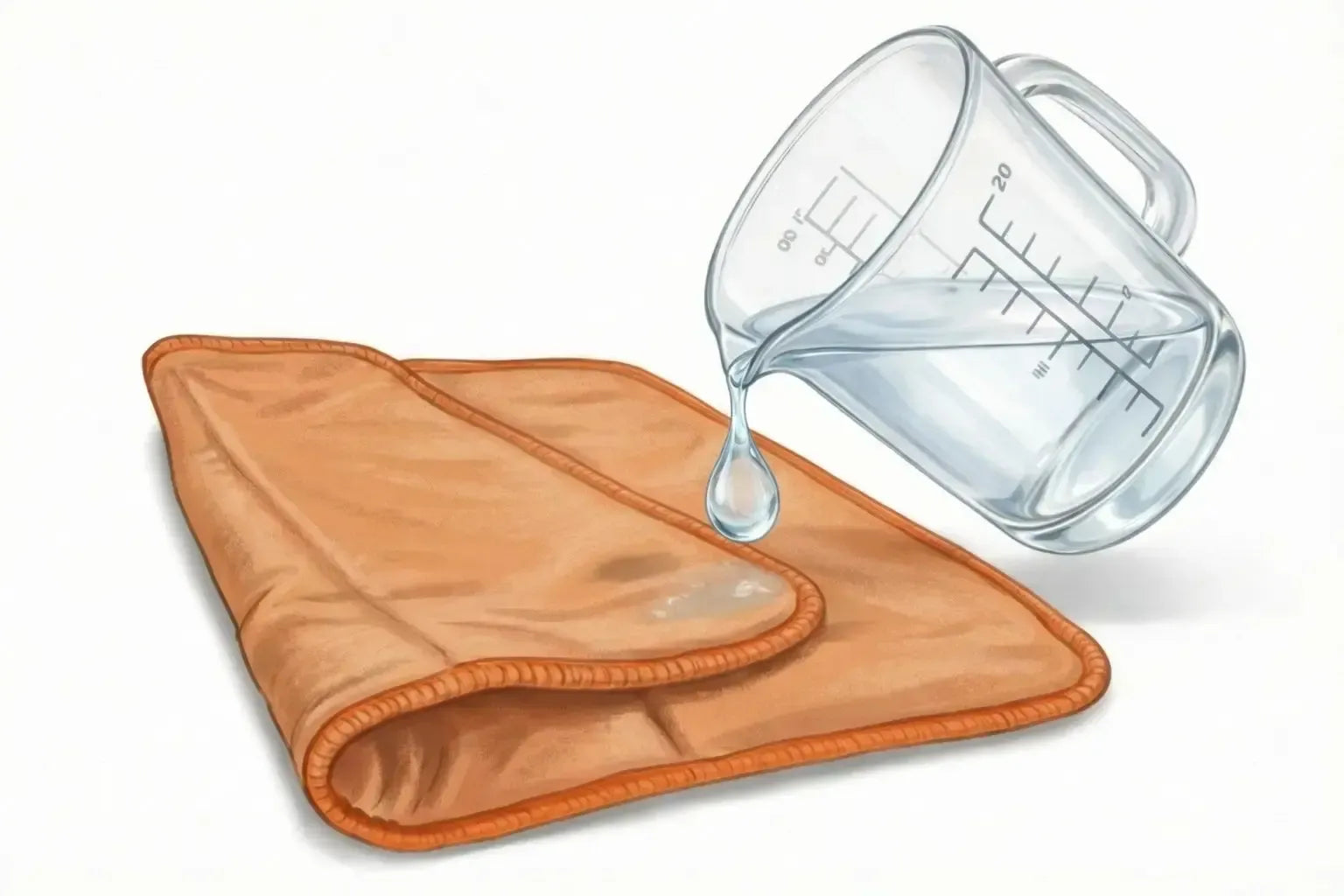 test absorption couche lavable